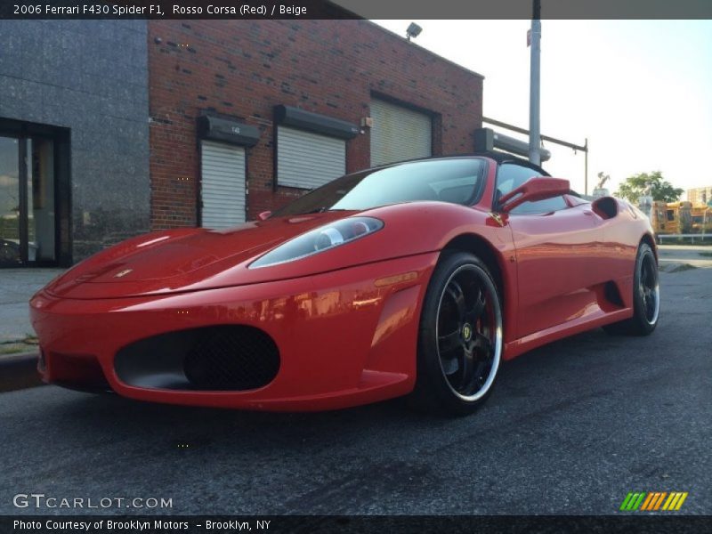 Rosso Corsa (Red) / Beige 2006 Ferrari F430 Spider F1
