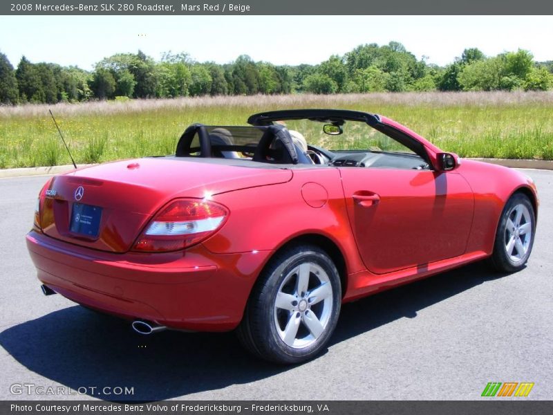 Mars Red / Beige 2008 Mercedes-Benz SLK 280 Roadster