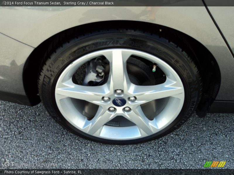 Sterling Gray / Charcoal Black 2014 Ford Focus Titanium Sedan