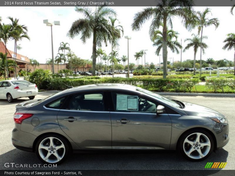 Sterling Gray / Charcoal Black 2014 Ford Focus Titanium Sedan