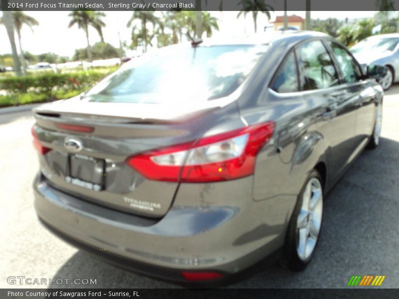 Sterling Gray / Charcoal Black 2014 Ford Focus Titanium Sedan