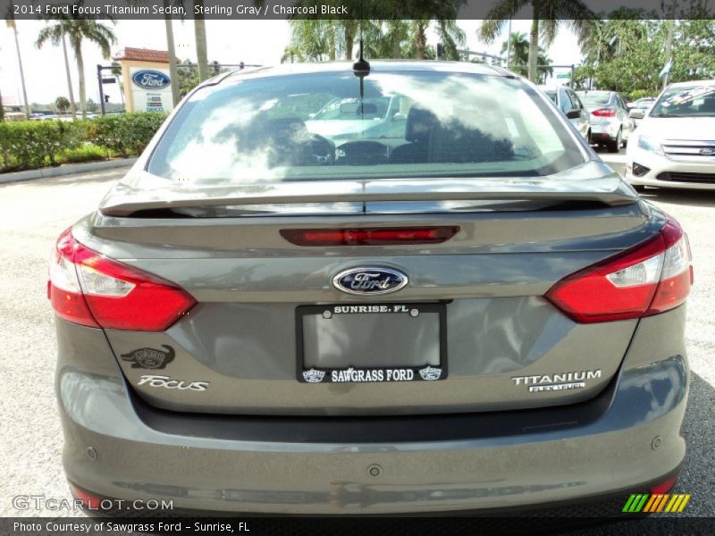 Sterling Gray / Charcoal Black 2014 Ford Focus Titanium Sedan