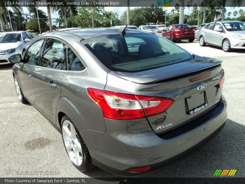 Sterling Gray / Charcoal Black 2014 Ford Focus Titanium Sedan