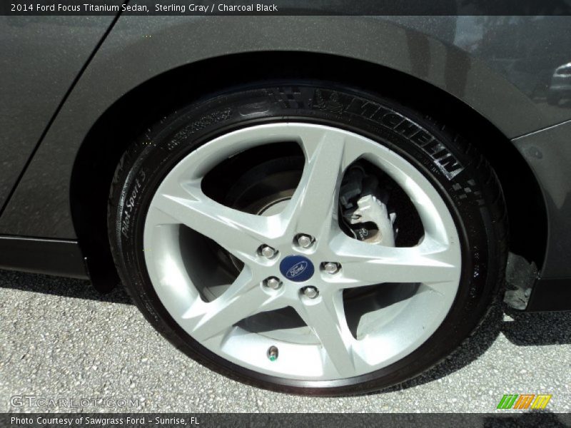 Sterling Gray / Charcoal Black 2014 Ford Focus Titanium Sedan