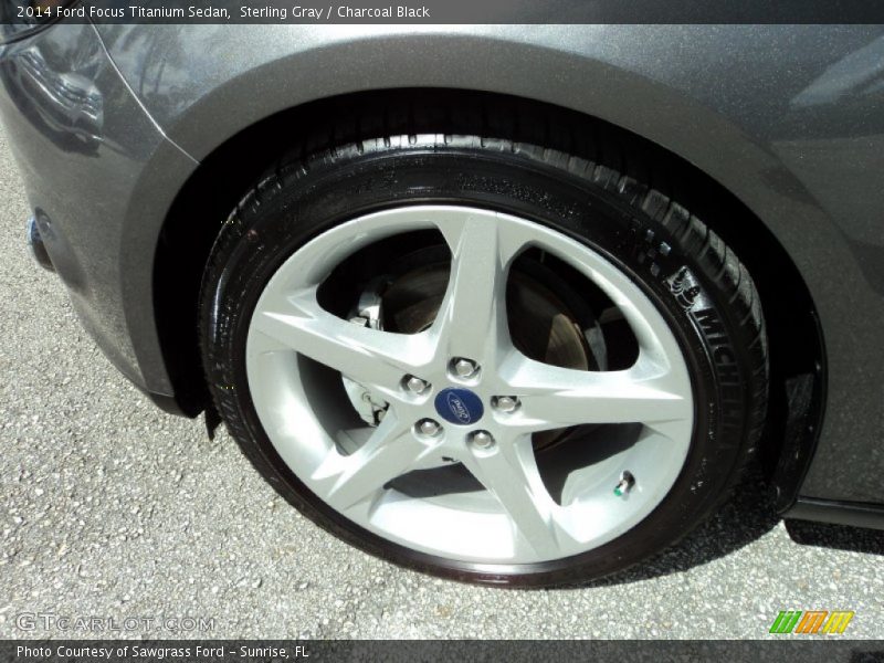 Sterling Gray / Charcoal Black 2014 Ford Focus Titanium Sedan