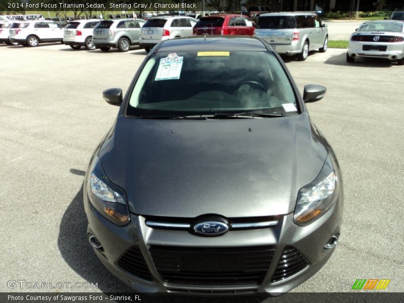 Sterling Gray / Charcoal Black 2014 Ford Focus Titanium Sedan