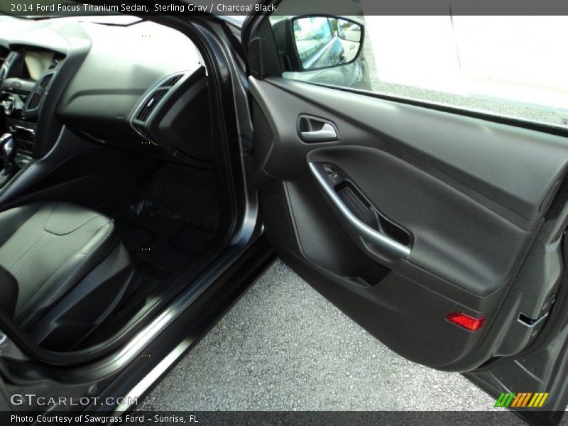 Sterling Gray / Charcoal Black 2014 Ford Focus Titanium Sedan