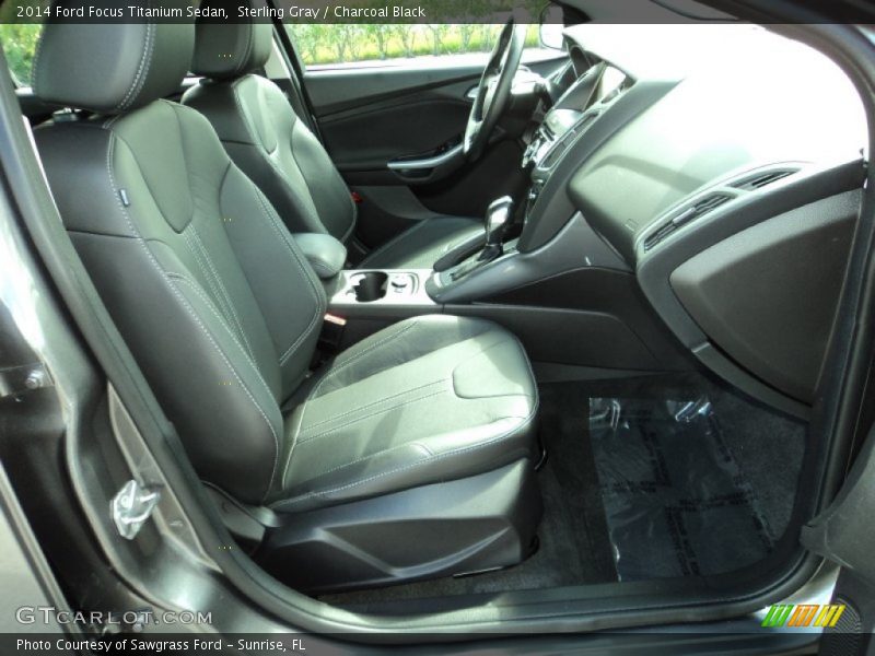 Sterling Gray / Charcoal Black 2014 Ford Focus Titanium Sedan