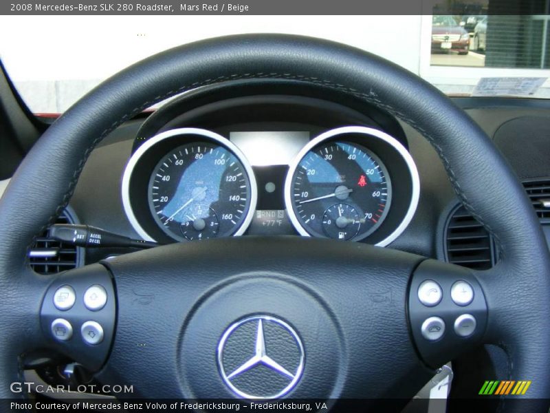 Mars Red / Beige 2008 Mercedes-Benz SLK 280 Roadster