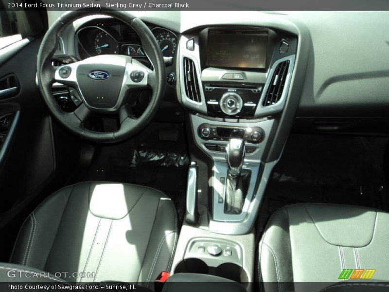 Sterling Gray / Charcoal Black 2014 Ford Focus Titanium Sedan