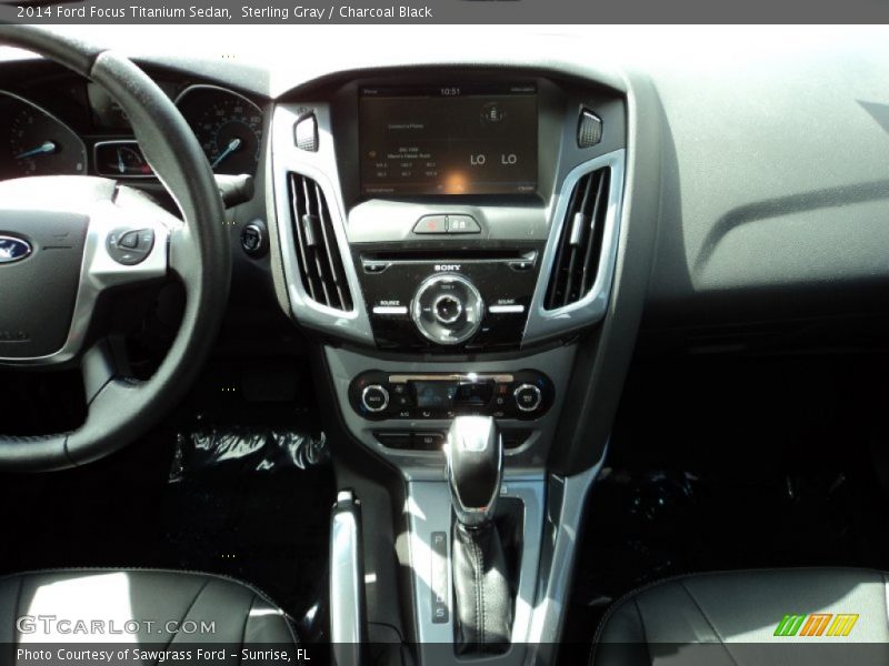 Sterling Gray / Charcoal Black 2014 Ford Focus Titanium Sedan