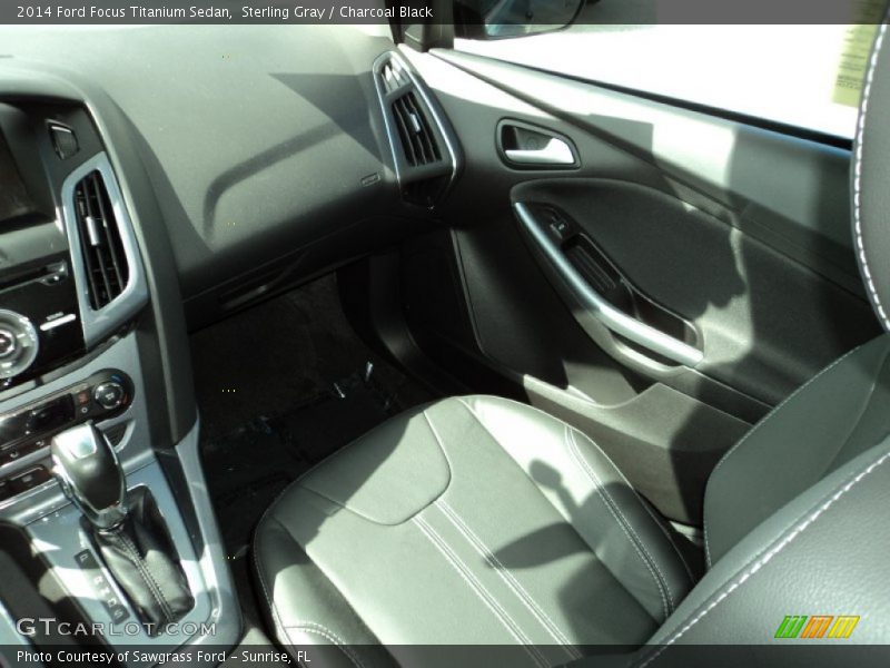 Sterling Gray / Charcoal Black 2014 Ford Focus Titanium Sedan