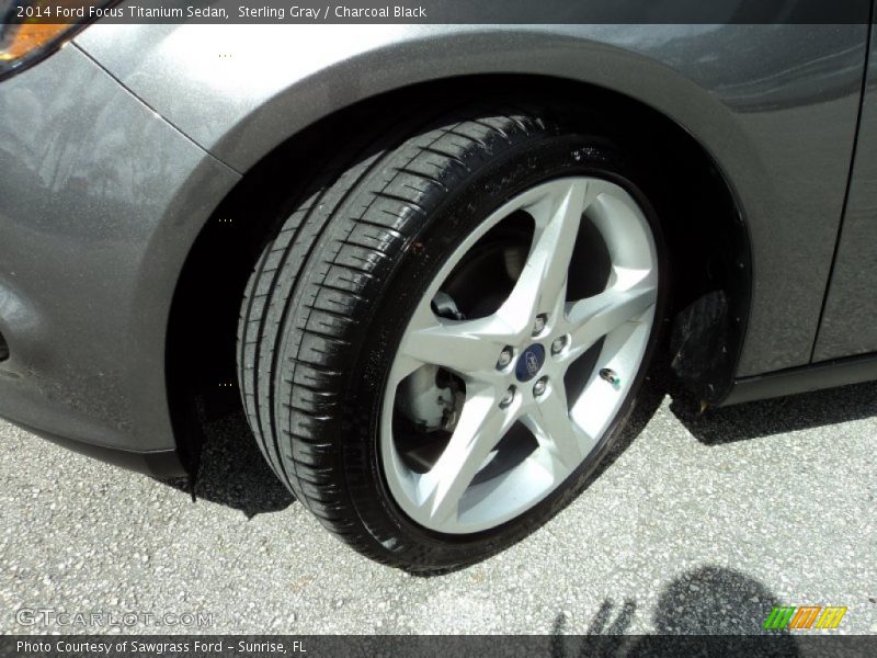 Sterling Gray / Charcoal Black 2014 Ford Focus Titanium Sedan