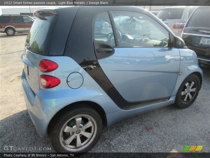 Light Blue Metallic / Design Black 2012 Smart fortwo passion coupe