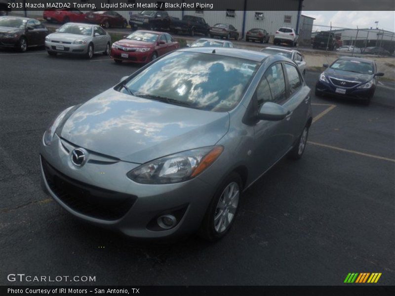 Liquid Silver Metallic / Black/Red Piping 2013 Mazda MAZDA2 Touring