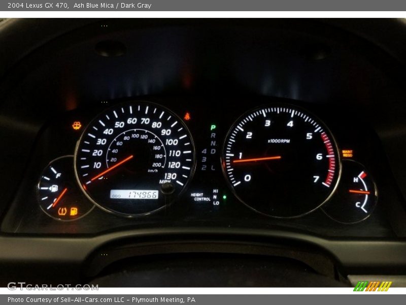 Ash Blue Mica / Dark Gray 2004 Lexus GX 470