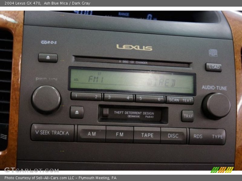 Ash Blue Mica / Dark Gray 2004 Lexus GX 470