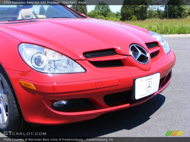 Mars Red / Beige 2008 Mercedes-Benz SLK 280 Roadster