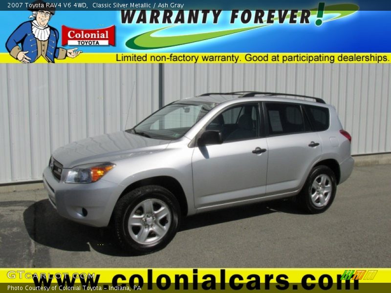 Classic Silver Metallic / Ash Gray 2007 Toyota RAV4 V6 4WD