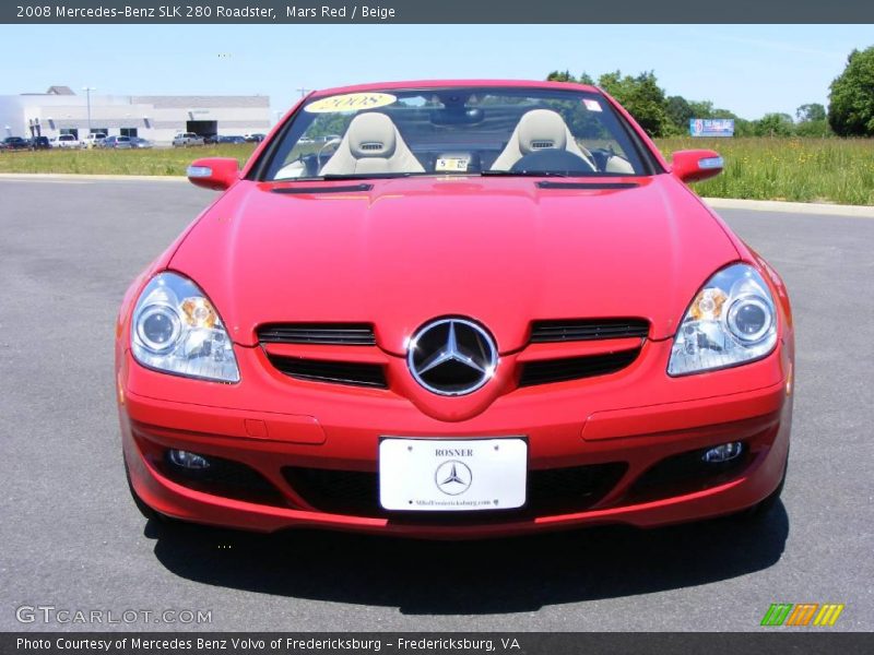 Mars Red / Beige 2008 Mercedes-Benz SLK 280 Roadster