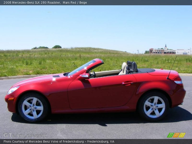 Mars Red / Beige 2008 Mercedes-Benz SLK 280 Roadster