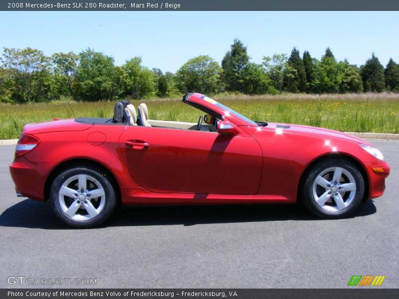 Mars Red / Beige 2008 Mercedes-Benz SLK 280 Roadster