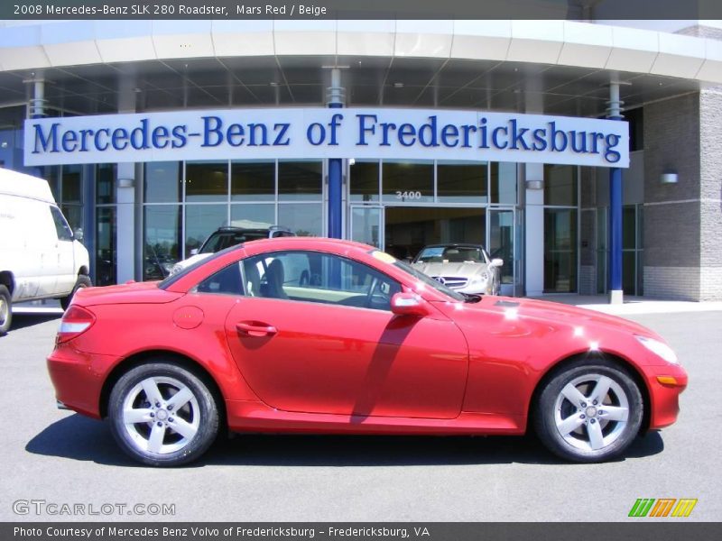 Mars Red / Beige 2008 Mercedes-Benz SLK 280 Roadster