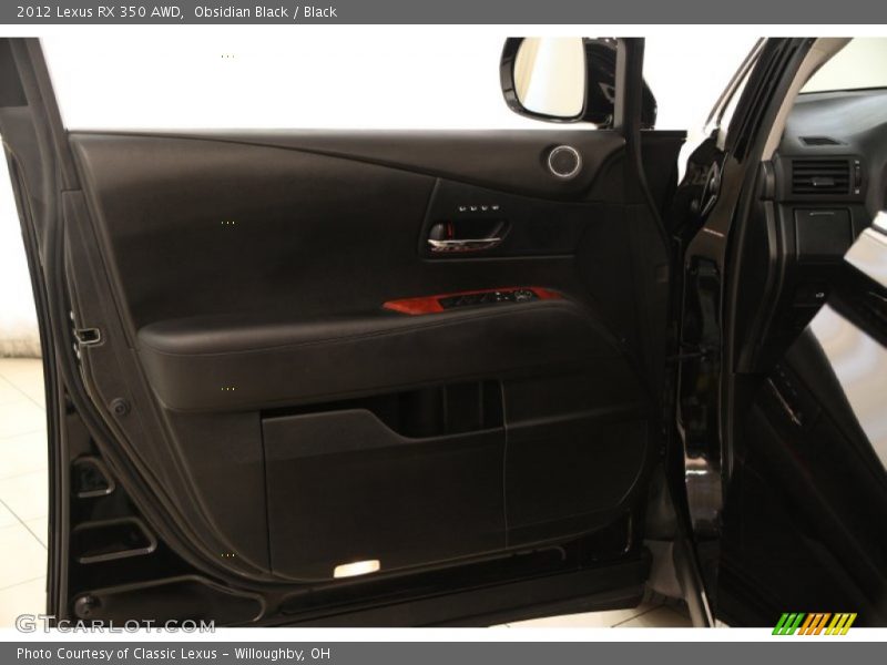Obsidian Black / Black 2012 Lexus RX 350 AWD