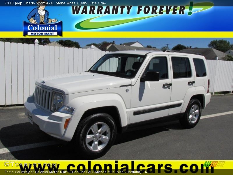 Stone White / Dark Slate Gray 2010 Jeep Liberty Sport 4x4