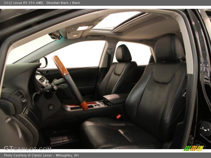 Obsidian Black / Black 2012 Lexus RX 350 AWD