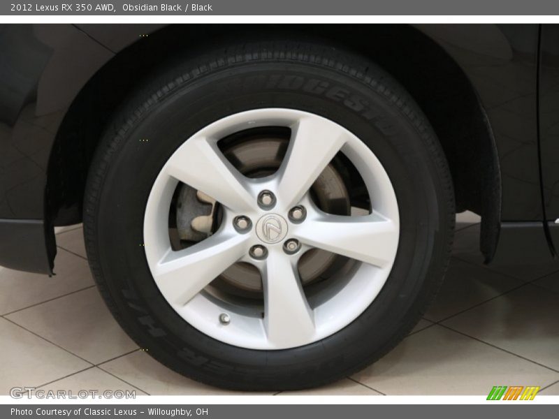 Obsidian Black / Black 2012 Lexus RX 350 AWD