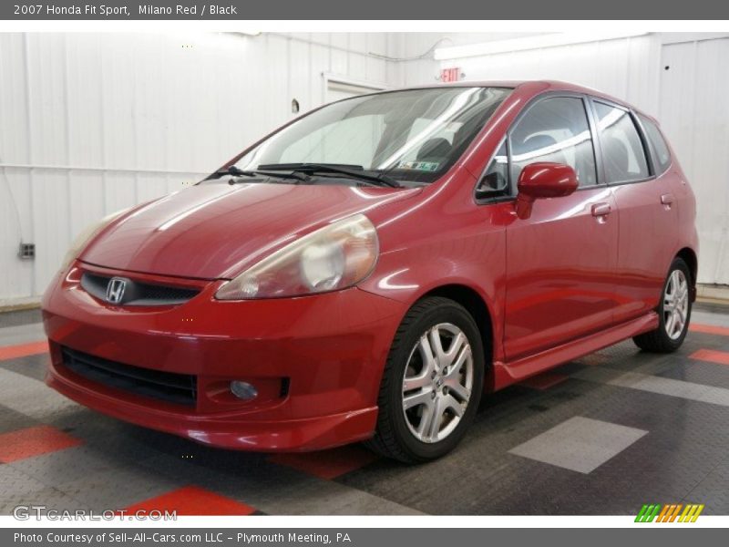 Milano Red / Black 2007 Honda Fit Sport