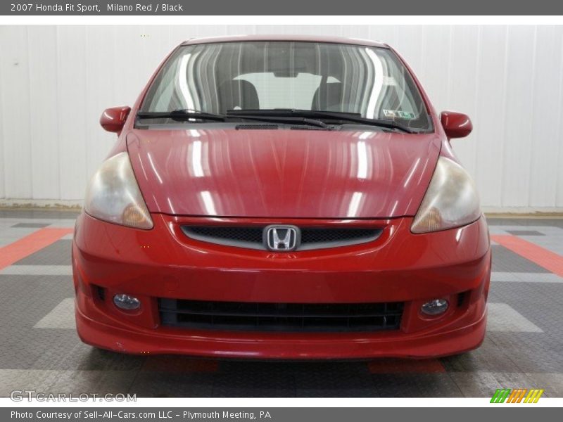 Milano Red / Black 2007 Honda Fit Sport