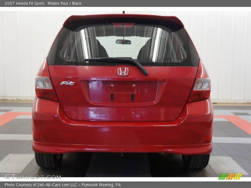 Milano Red / Black 2007 Honda Fit Sport