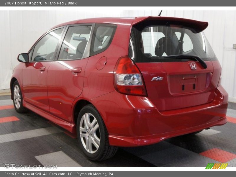 Milano Red / Black 2007 Honda Fit Sport