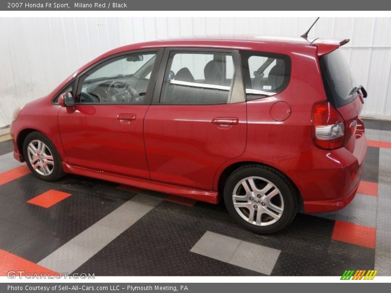 Milano Red / Black 2007 Honda Fit Sport