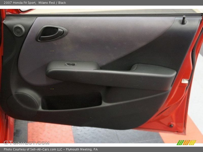 Milano Red / Black 2007 Honda Fit Sport
