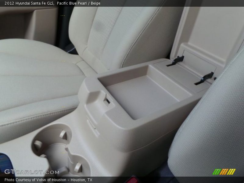 Pacific Blue Pearl / Beige 2012 Hyundai Santa Fe GLS