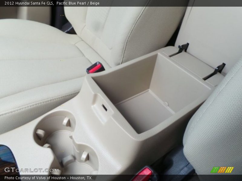 Pacific Blue Pearl / Beige 2012 Hyundai Santa Fe GLS