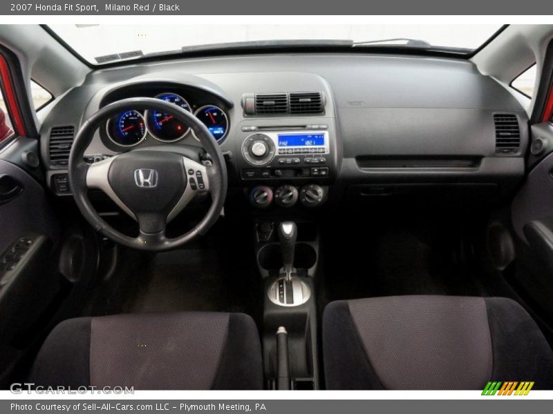 Milano Red / Black 2007 Honda Fit Sport