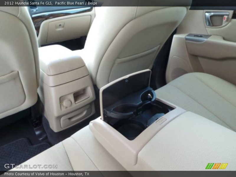 Pacific Blue Pearl / Beige 2012 Hyundai Santa Fe GLS