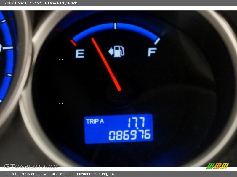 Milano Red / Black 2007 Honda Fit Sport
