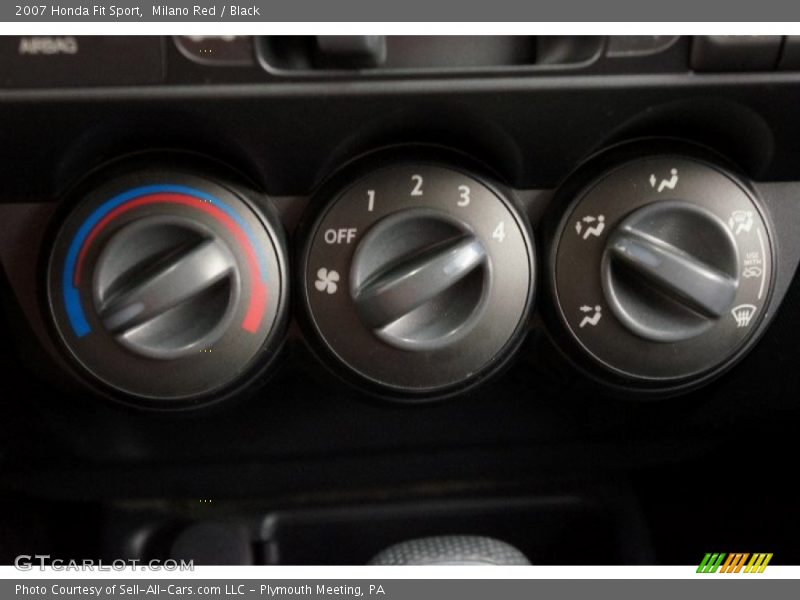 Milano Red / Black 2007 Honda Fit Sport