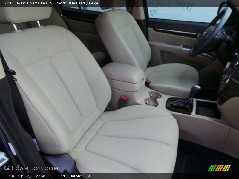 Pacific Blue Pearl / Beige 2012 Hyundai Santa Fe GLS