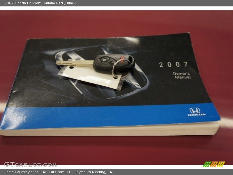 Milano Red / Black 2007 Honda Fit Sport