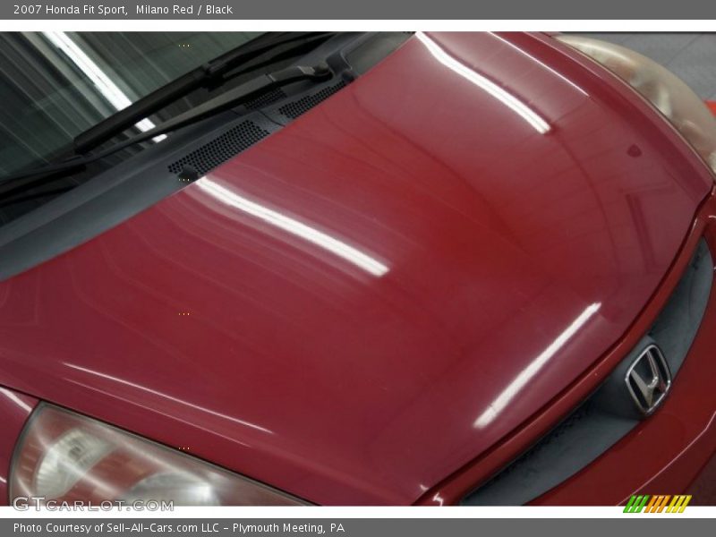 Milano Red / Black 2007 Honda Fit Sport