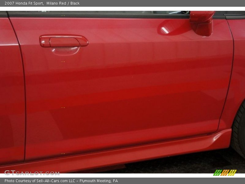 Milano Red / Black 2007 Honda Fit Sport