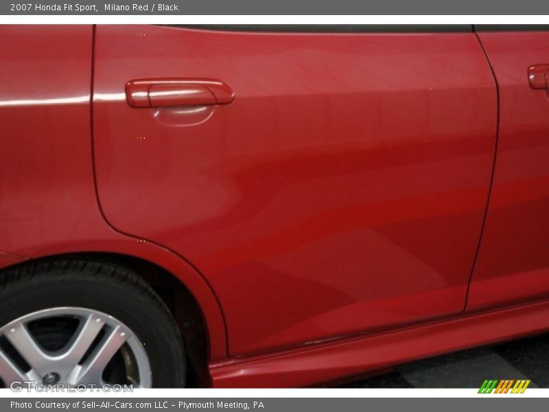 Milano Red / Black 2007 Honda Fit Sport