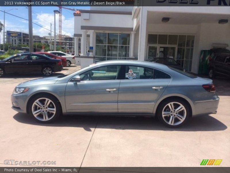 Iron Gray Metallic / Desert Beige/Black 2013 Volkswagen CC Sport Plus