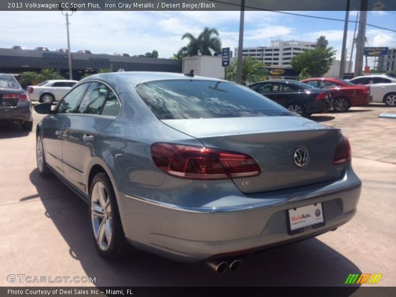 Iron Gray Metallic / Desert Beige/Black 2013 Volkswagen CC Sport Plus